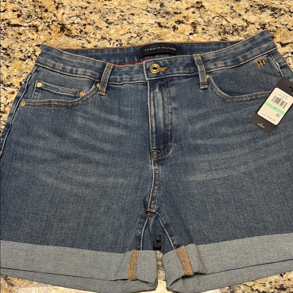 Tommy Hilfiger Blue Denim Shorts Sz. 8